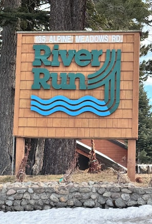 River Run Sign