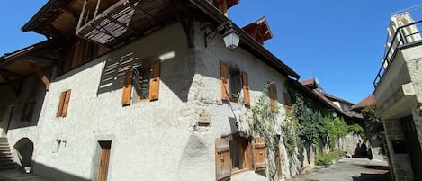 Vue de l’extérieur de l’appartement 