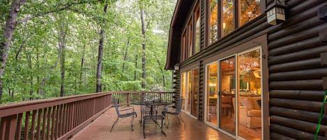 Secluded log cabin