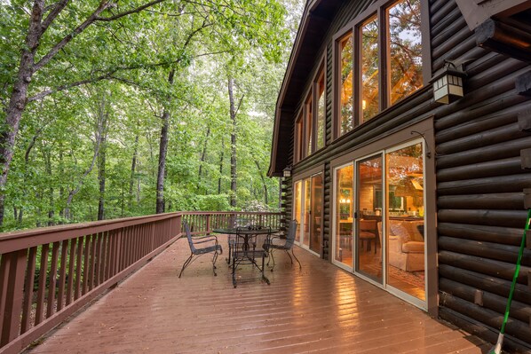 Secluded log cabin