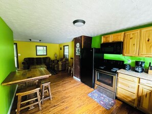 Kitchen area for your indoor dining.