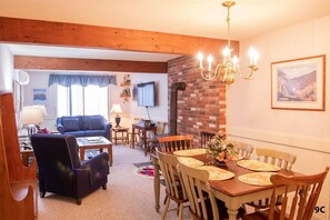 Dining and living areas