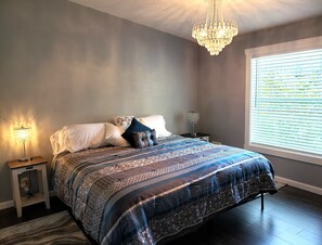 Main bedroom with king bed