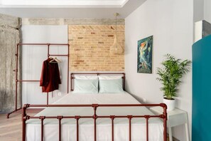 Iron cast furniture designed by the owner of the flat