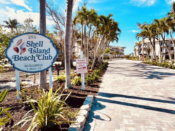 Entry to the resort