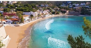 The very beautiful El Portet beach