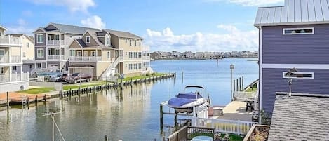 View from waterside balcony