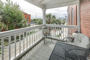 Balcony overlooking downtown Apalach