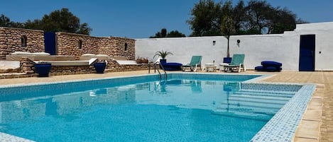 Piscine privée et clôturée à l'abri des regards 