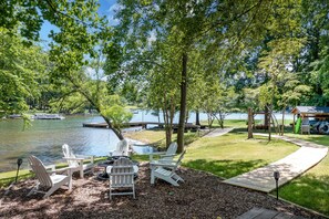 Relax by the lake in the hammock