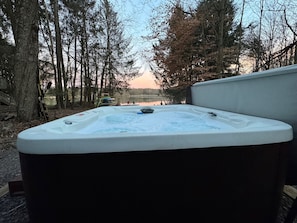 Late Fall hot tub shot
