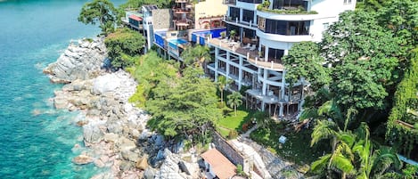 Drone view of the house.
