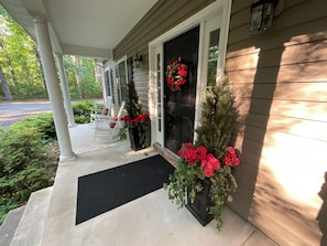 Front door facing the road