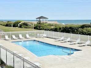 Outdoor pool is open seasonally.