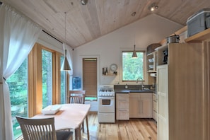 We love the kitchen--it's little but it works great!