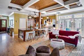 Kitchen and living area