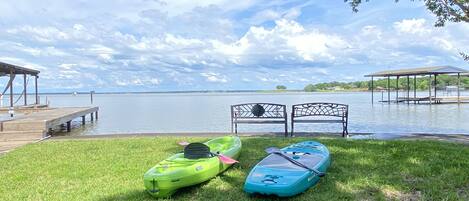 Cruise out on the water and soak up some rays on our kayak and SUP!  