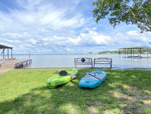 Cruise out on the water and soak up some rays on our kayak and SUP!  