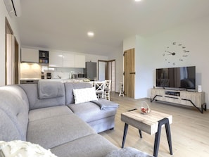 Furniture, Couch, Property, Picture Frame, Azure, Table, Living Room, Comfort, Lighting, Interior Design
