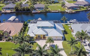 Front Birds Eye View of Villa Caya Bonita