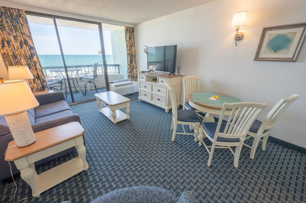 Direct Oceanfront Views from Living Room