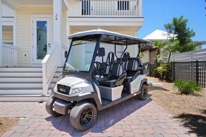 6 Seater Golf Cart Included with Your Rental