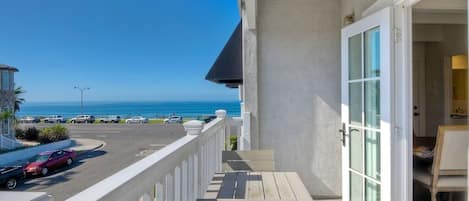 View of ocean from the private balcony.