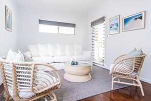 Elegant but comfortable sitting room.
