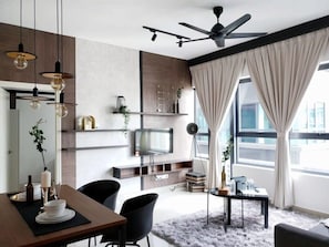 Tastefully furnished to the brim.