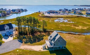 Gorgeous Marsh Views with the Chincoteague Bay in the distance.