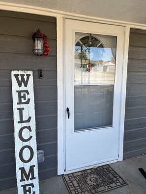 Front door to home
