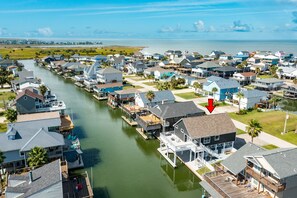 Canal front home in the Terramar Beach neighborhood