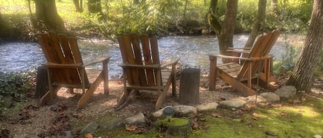 Creek side firepit