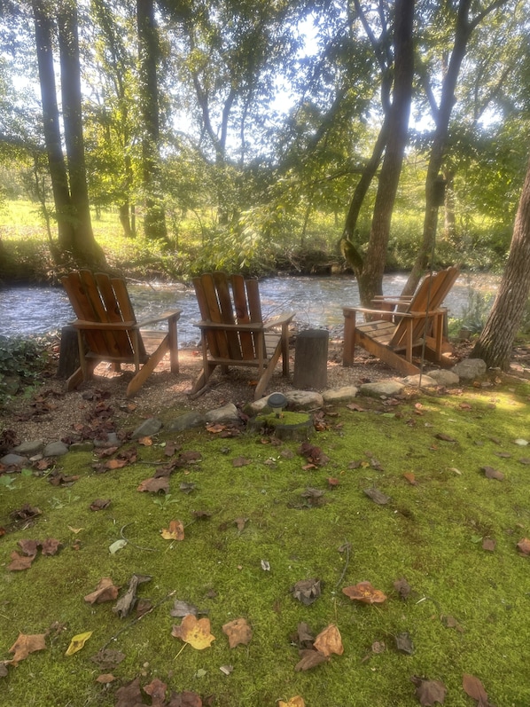 Creek side firepit