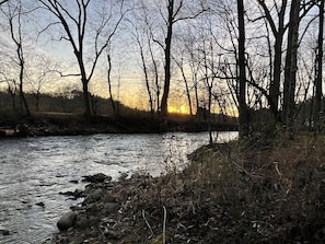 Sunset view on the creek