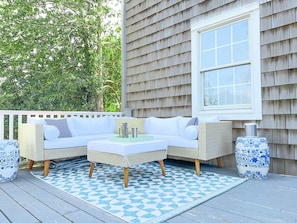Beautiful porch to spend an afternoon or share a meal