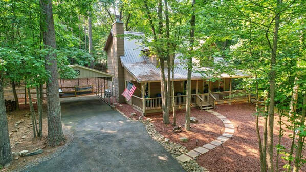 All roads from main gate to Once Upon a Deer & the entry to driveway are paved.