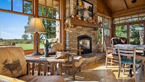 Main Lodge - Dining Room Fireplace