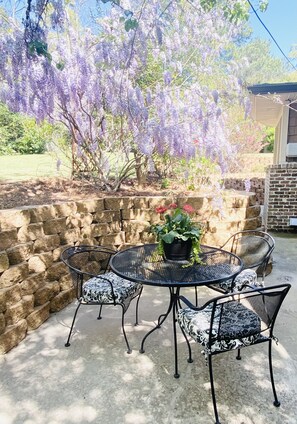 Morning porch just outside the kitchen