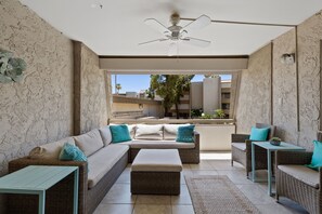 Private Balcony with electric shade