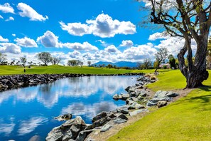 Golf course and lake 