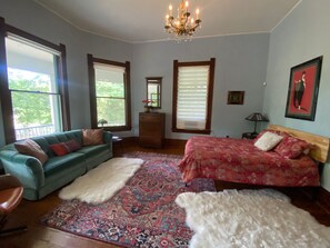 High ceilings, old world charm, lots of space to spread out and also be together