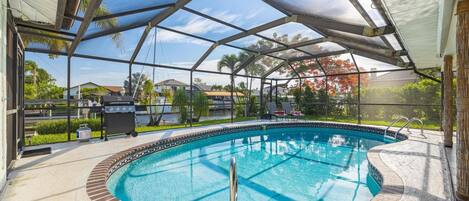 Heated pool vacation rental