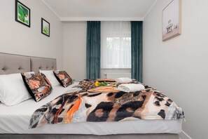 Cozy bedroom in the apartment. 