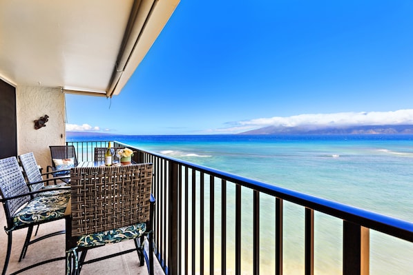 Panoramic ocean views from your private lanai