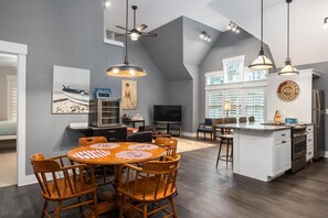 View of Lake Charlevoix and Harborage Marina - From the floor to ceiling windows, you can enjoy a wonderful view of Lake Charlevoix.  Out the front door, you are a short walk into downtown Boyne City and a block to Peninsula Beach.