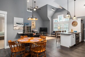 View of Lake Charlevoix and Harborage Marina - From the floor to ceiling windows, you can enjoy a wonderful view of Lake Charlevoix. Out the front door, you are a short walk into downtown Boyne City and a block to Peninsula Beach.