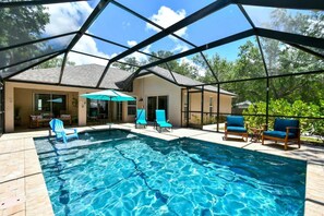Relax pool side.