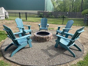 Fire Pit - property shared outside seating area