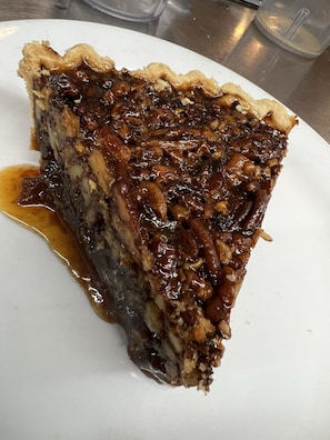 Pecan Pie from T-Bone Toms which is close.